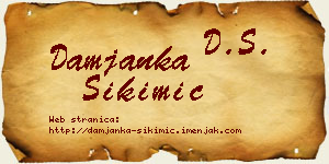 Damjanka Sikimić vizit kartica